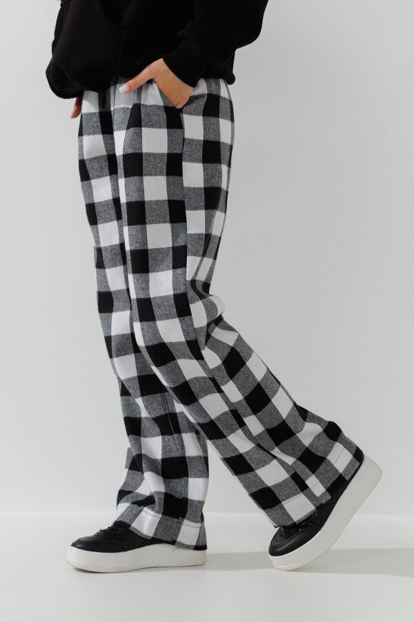 Штани з візерунком дитячі LAWA KTC02301 122 см Чорно-білий shop (2000990837202)  Фото №2