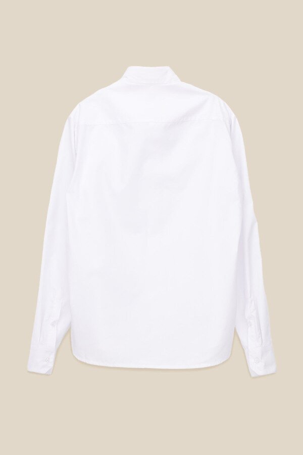 Сорочка класична однотонна чоловіча LAWA MBC02310 2XL Білий (NY) shop (2000990202109)  Фото №9
