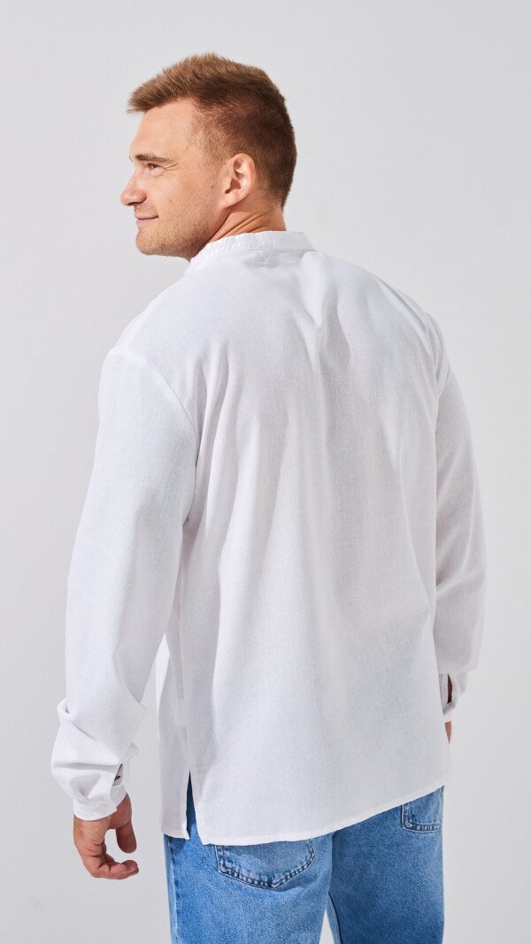 Сорочка вишиванка чоловіча LAWA E-MB02301 2XL Білий shop (2888000010858)  Фото №4
