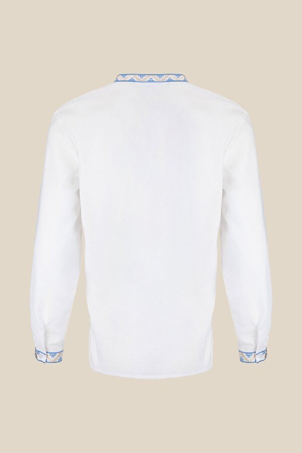 Сорочка вишиванка чоловіча LAWA E-MB02302 2XL Білий shop (2000999169694)  Фото №4
