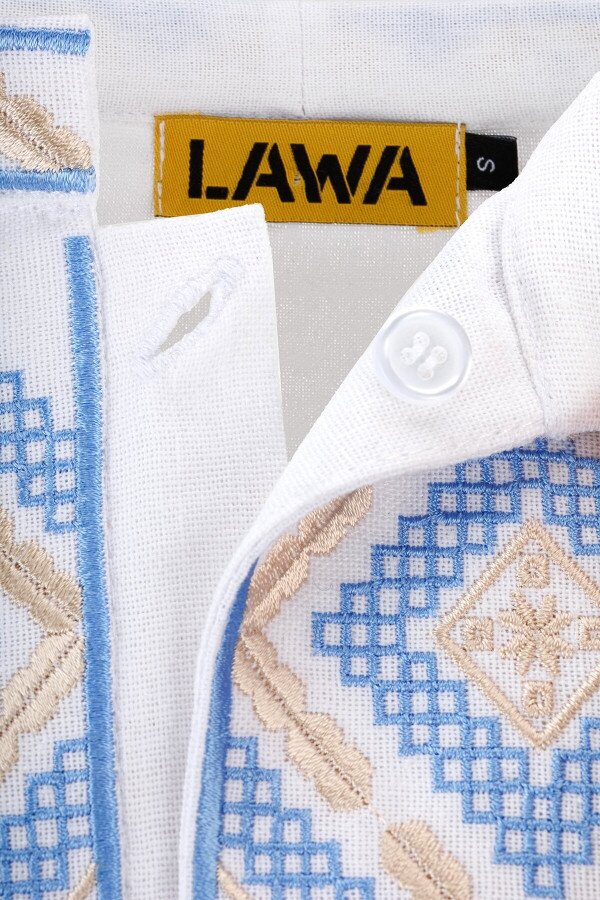 Сорочка вишиванка чоловіча LAWA E-MB02302 2XL Білий shop (2000999169694)  Фото №2