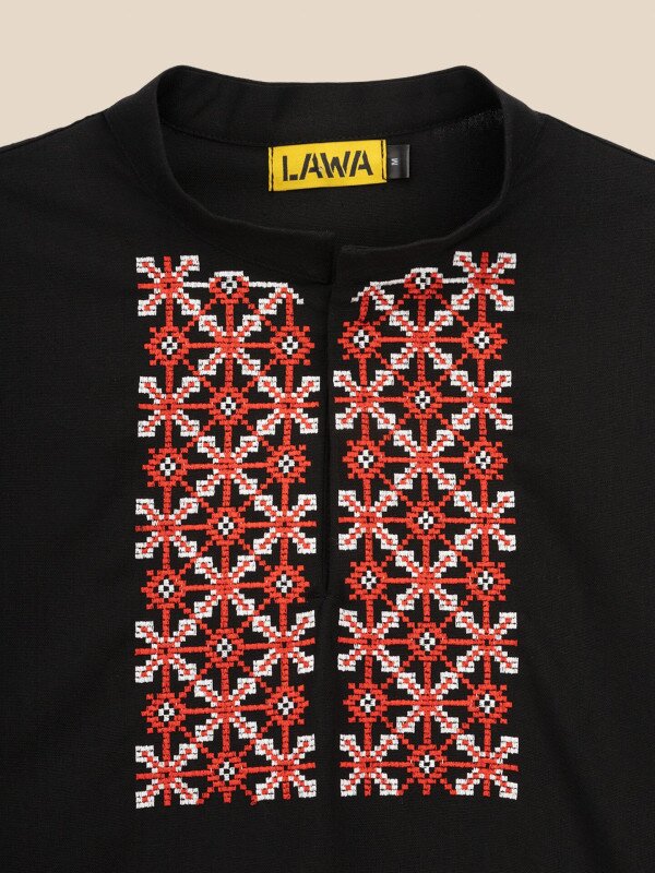 Сорочка вишиванка чоловіча LAWA E-MB02305 XL Чорний shop (2000999589881)  Фото №1