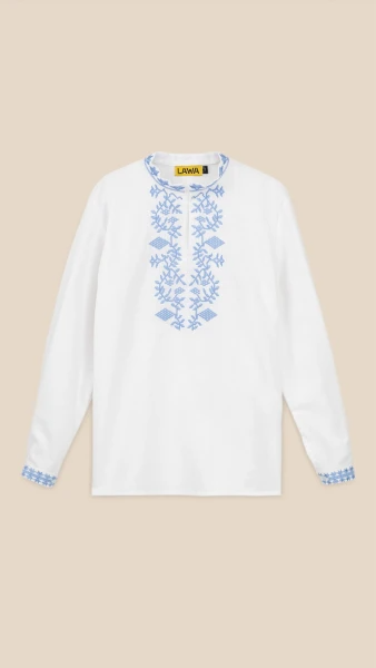 Сорочка вишиванка для хлопчика LAWA E-BB02301 152 см Білий shop (2000999235061)  Фото №5
