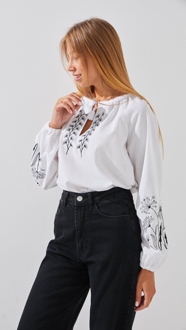 Сорочка вишиванка жіноча LAWA E-WB02323 XS Білий shop (2888000012685)  Фото №5