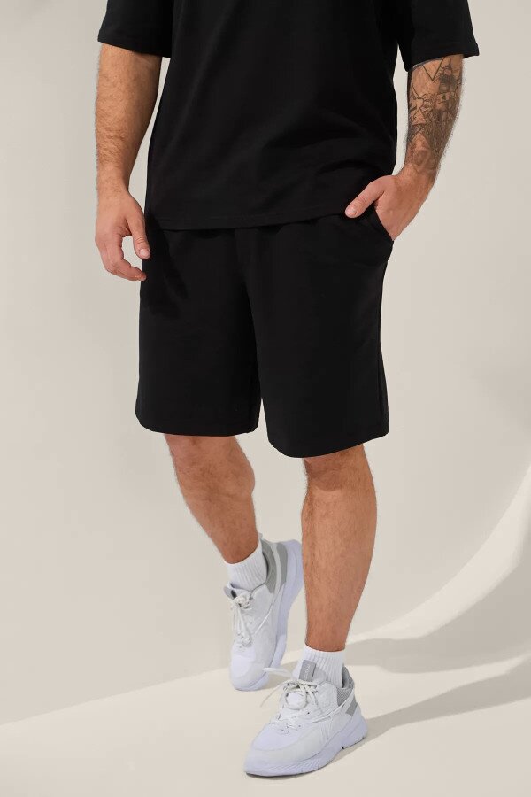 Шорти трикотажні однотонні чоловічі LAWA MBC02378 XL Чорний shop (2000999144769)  Фото №0