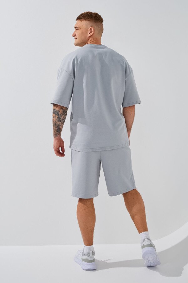 Шорти трикотажні однотонні чоловічі LAWA MBC02378 S Світло-сірий shop (2000999157066)  Фото №4