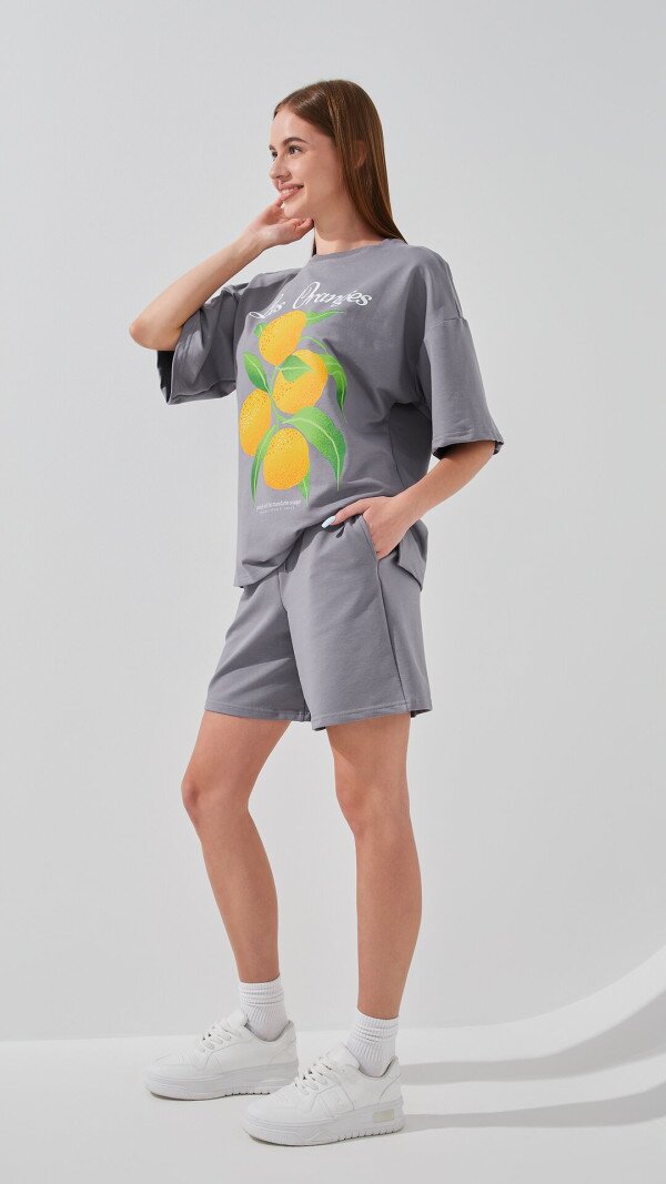 Шорти трикотажні однотонні жіночі LAWA WBC02406 XS Графітовий shop (2000999176555)  Фото №2