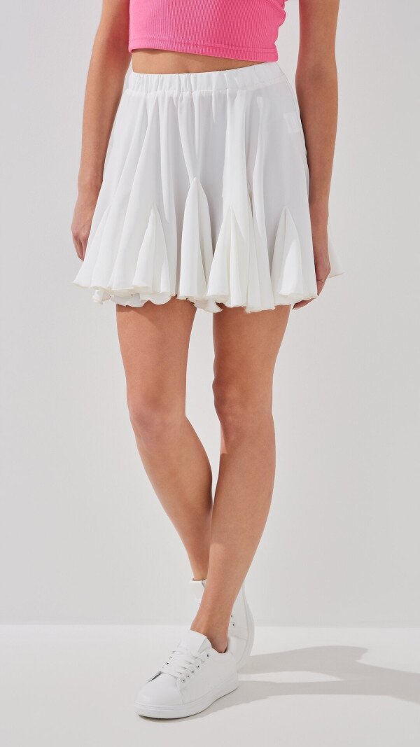 Спідниця однотонна жіноча LAWA WTC02439 XS Молочний shop (2000999216596)  Фото №2