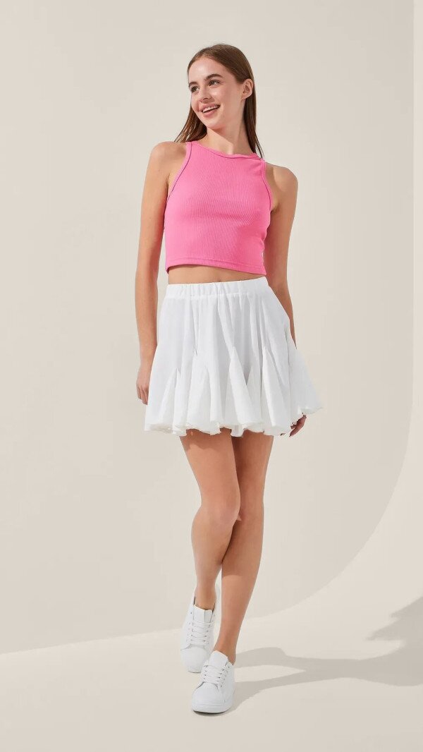 Спідниця однотонна жіноча LAWA WTC02439 L Молочний shop (2000999216626)  Фото №1