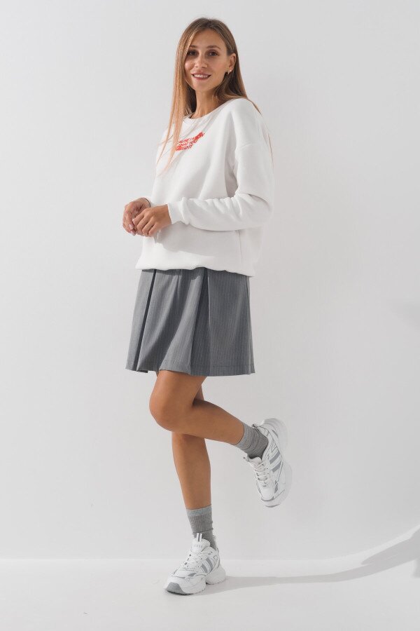 Спідниця з візерунком жіноча LAWA WTC02413 S Сірий shop (2000990784704)  Фото №2
