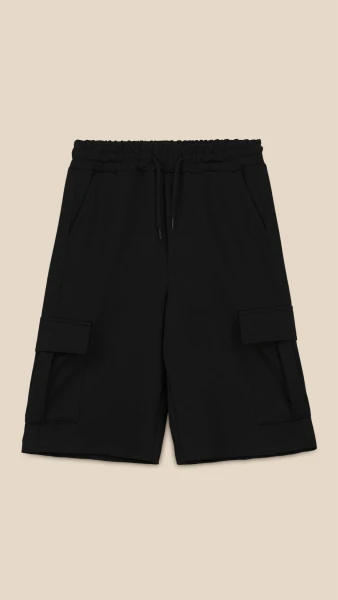 Спортивні шорти однотонні для хлопчика LAWA BBC02329 134 см Чорний shop (2000999217920)  Фото №4