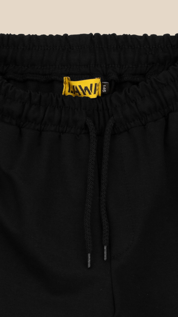 Спортивні шорти однотонні для хлопчика LAWA BBC02333 140 см Чорний shop (2000999217463)  Фото №6