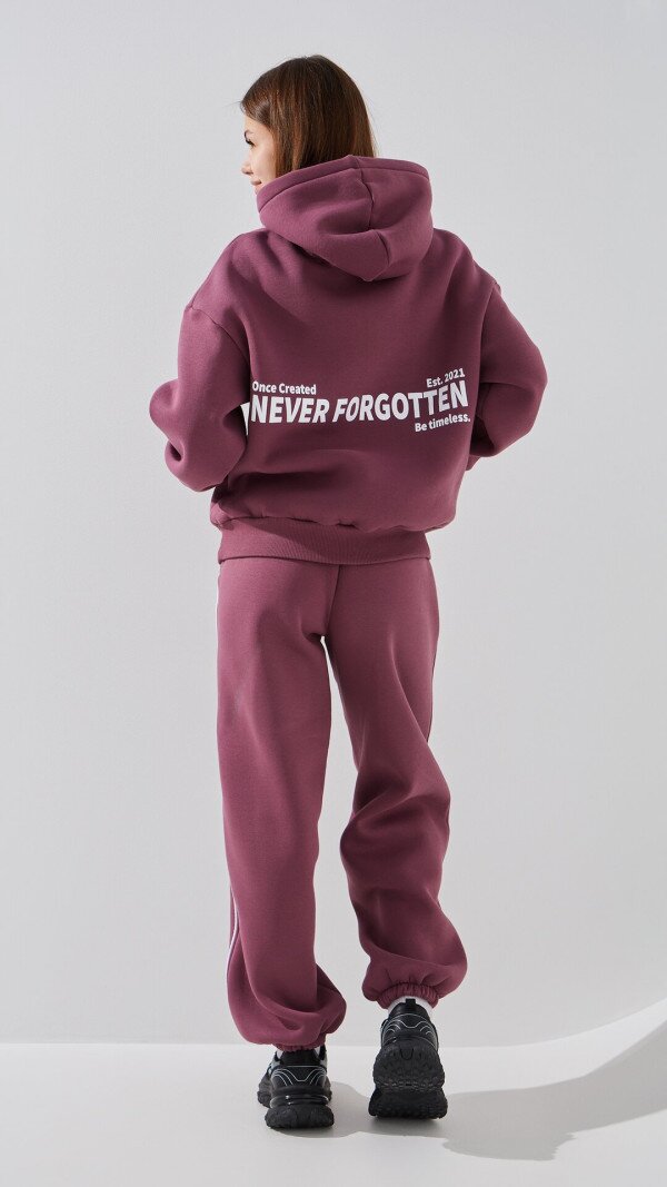 Спортивні штани джогери однотонні жіночі LAWA WTC02450 S Сливовий shop (2000999381416)  Фото №6