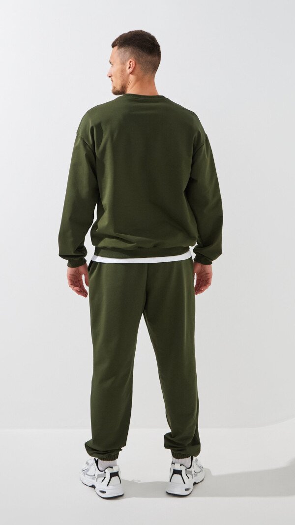 Спортивні штани однотонні чоловічі LAWA MBC02320 2XL Оливковий shop (2000999531385)  Фото №5