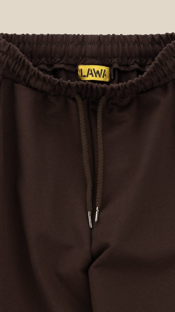 Спортивні штани однотонні для дівчинки LAWA GTC02325 140 см Коричневий shop (2000999659034)  Фото №10