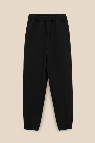 Спортивні штани однотонні для хлопчика LAWA BBC02324 140 см Чорний shop (2000999173424)  Фото №5