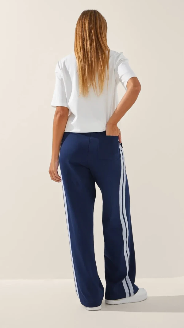 Спортивні штани палаццо жіночі LAWA WTC02424 2XL Темно-синій shop (2000999282584)  Фото №4