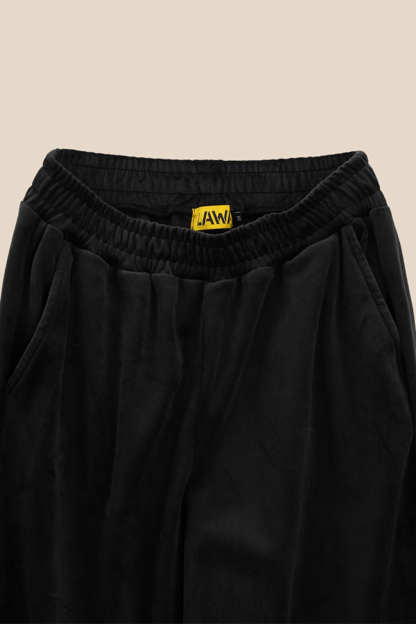 Спортивні штани палаццо однотонні жіночі LAWA K-WBC02304 M Чорний shop (2000990969972)  Фото №4