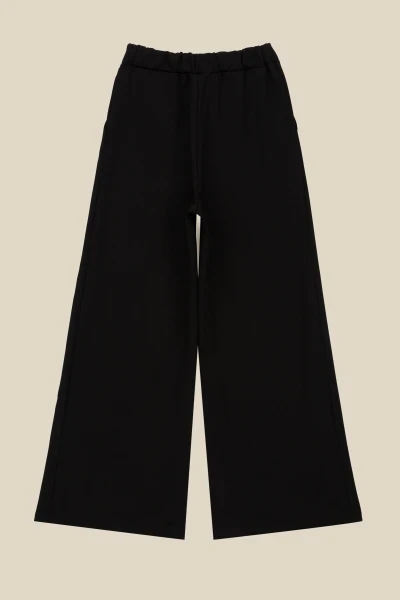 Штани палаццо однотонні жіночі LAWA WBC02364 XL Чорний shop (2000990373885)  Фото №12