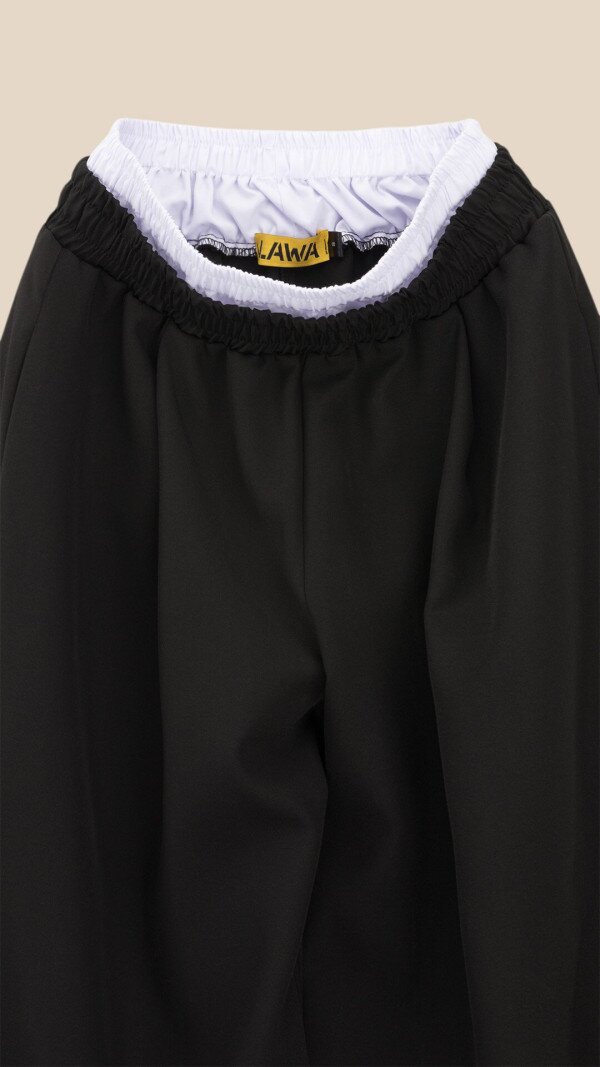Штани палаццо однотонні жіночі LAWA WTC02468 L Чорний shop (2000999529078)  Фото №1