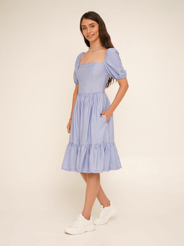 Сукня однотонна жіноча LAWA WTC02382 S Блакитний shop (2000990648747)  Фото №0