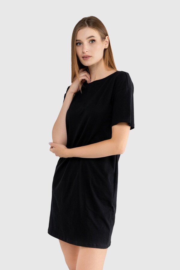 Сукня однотонна жіноча LAWA CTM WBC02304 L Чорний shop (2000989913320)  Фото №1