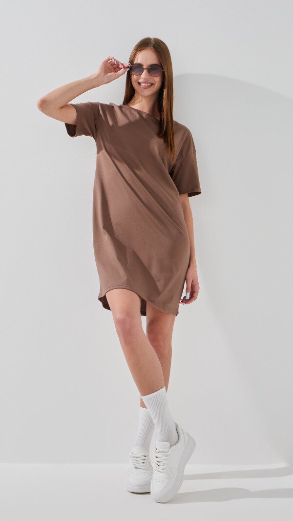 Сукня однотонна жіноча LAWA WBC02304 XS Шоколад shop (2000999196928)  Фото №3
