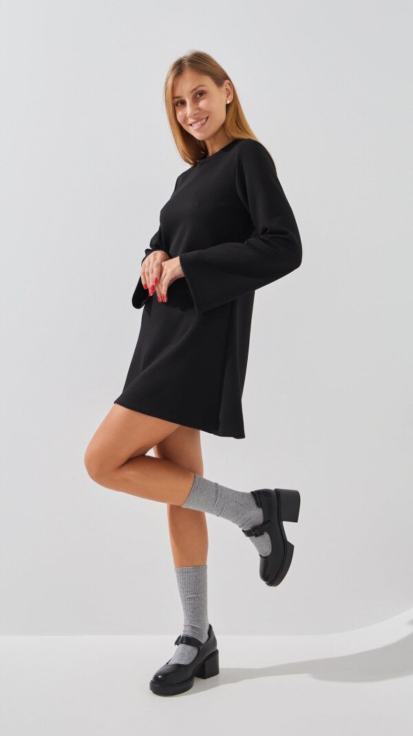 Сукня однотонна жіноча LAWA WTC02417 XS Чорний shop (2888000019097)  Фото №3
