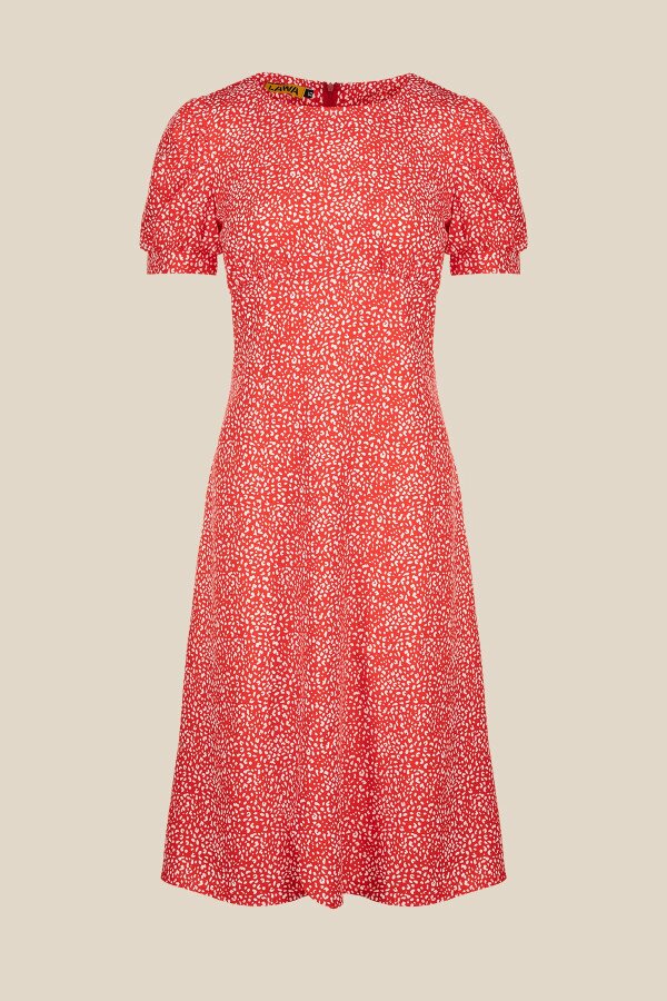 Сукня з візерунком жіноча LAWA WTC02319 S Червоний shop (2000990632128)  Фото №5