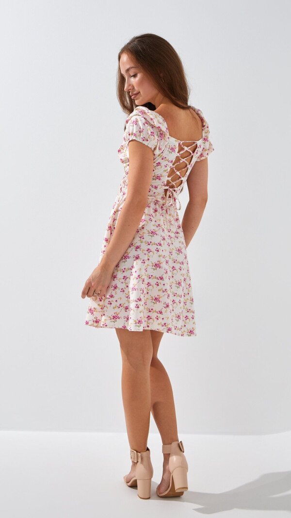 Сукня з візерунком жіноча LAWA WTC02441 XS Біло-червоний shop (2000999241383)  Фото №3