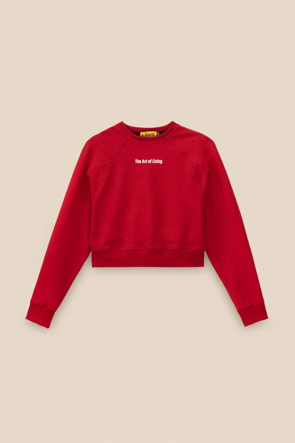 Світшот з принтом для дівчинки LAWA P-GB02316 128 см Червоний shop (2000991061811)  Фото №10