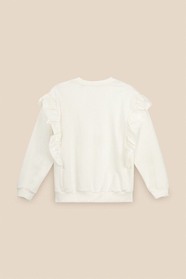 Світшот однотонний для дівчинки LAWA GTC02310 158 см Молочний shop (2000991035843)  Фото №7