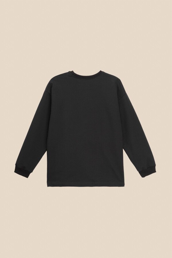 Світшот однотонний для хлопчика LAWA BBC02318 128 см Чорний shop (2000991016354)  Фото №11