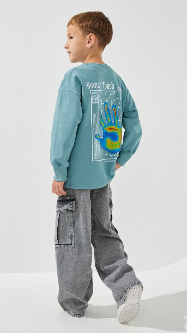Світшот з принтом для хлопчика LAWA P-BB02314 122 см Синій shop (2000991063211)  Фото №5