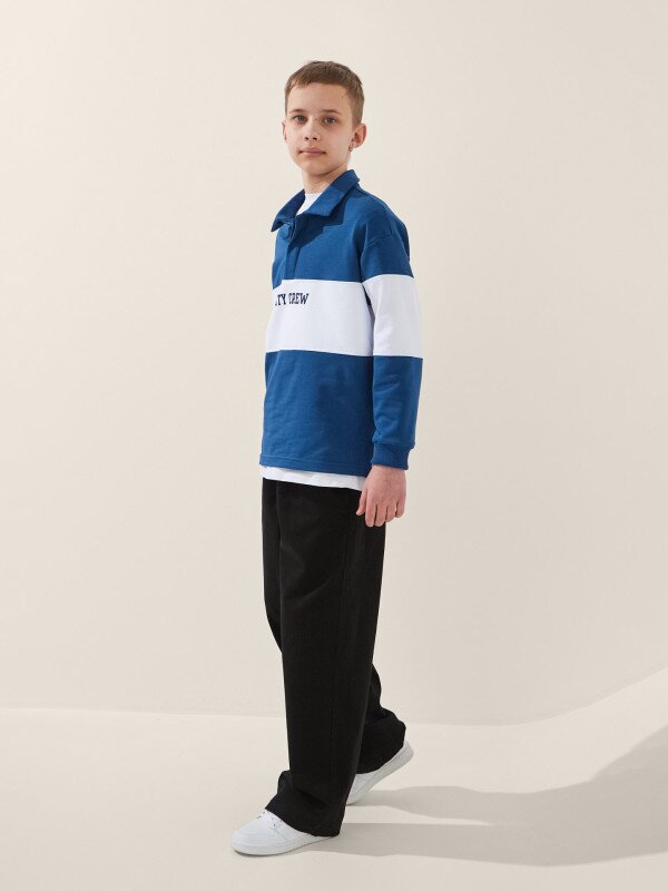 Світшот з принтом для хлопчика LAWA P-BB02344 158 см Індіго shop (2000999578441)  Фото №3