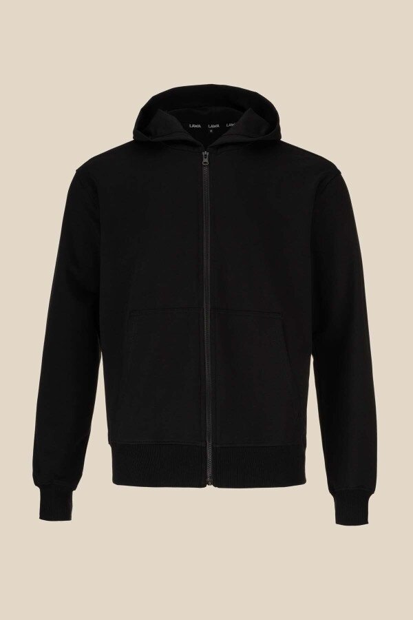 Толстовка однотонна чоловіча LAWA MBC02319 M Чорний shop (2000991018976)  Фото №10