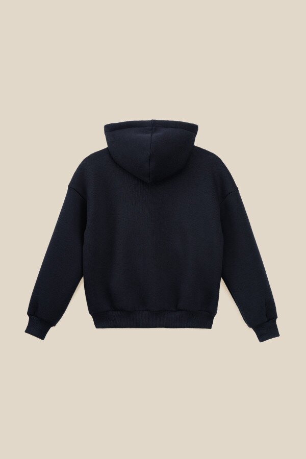 Толстовка однотонна для хлопчика LAWA BBC02309 122 см Темно-синій shop (2000990877062)  Фото №4