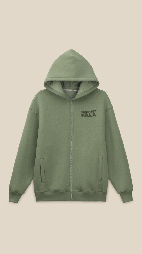 Толстовка з принтом чоловіча LAWA P-MT02307 S Оливковий shop (2000999389009)  Фото №8