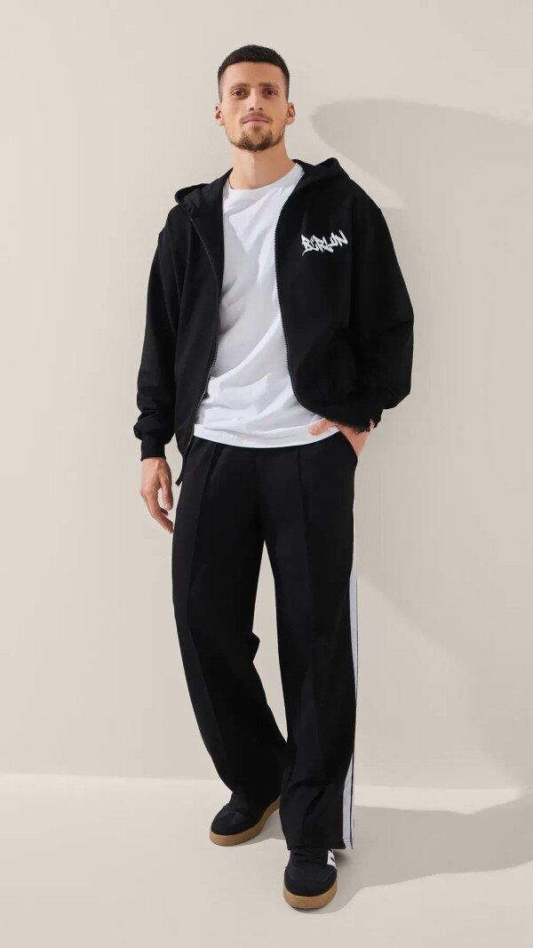 Толстовка з принтом чоловіча LAWA P-MT02309 XL Чорний shop (2888000028020)  Фото №2