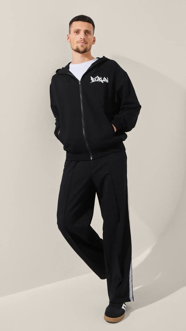 Толстовка з принтом чоловіча LAWA P-MT02309 XL Чорний shop (2888000028020)  Фото №3
