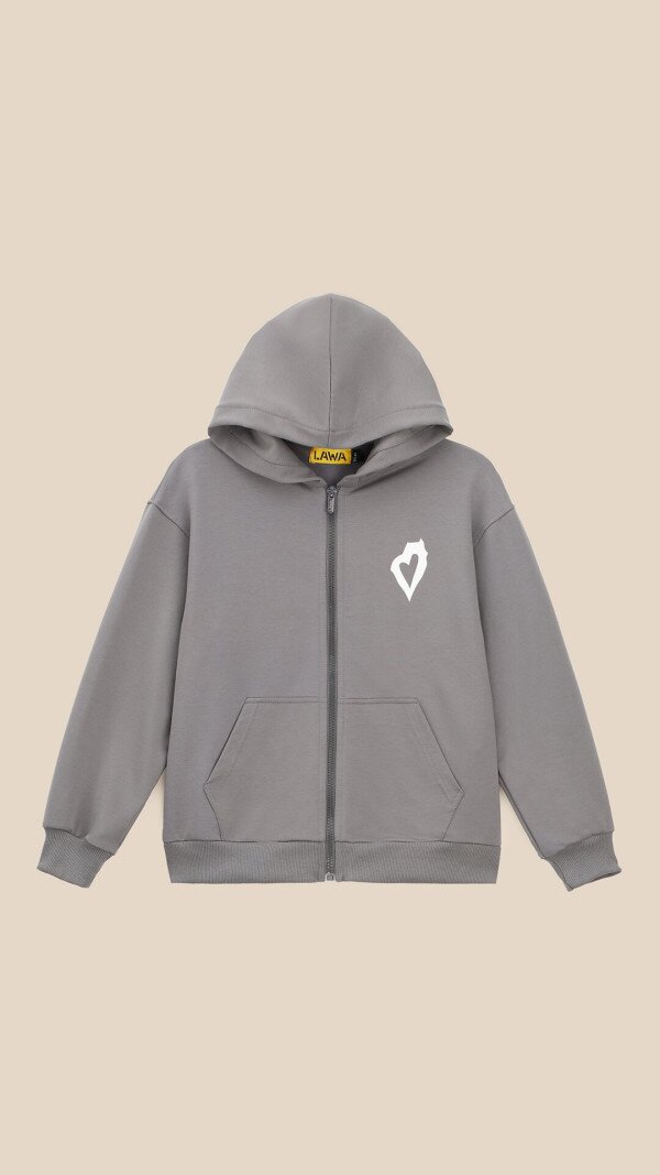 Толстовка з принтом для дівчинки LAWA P-GB02343 152 см Графітовий shop (2000999564123)  Фото №4