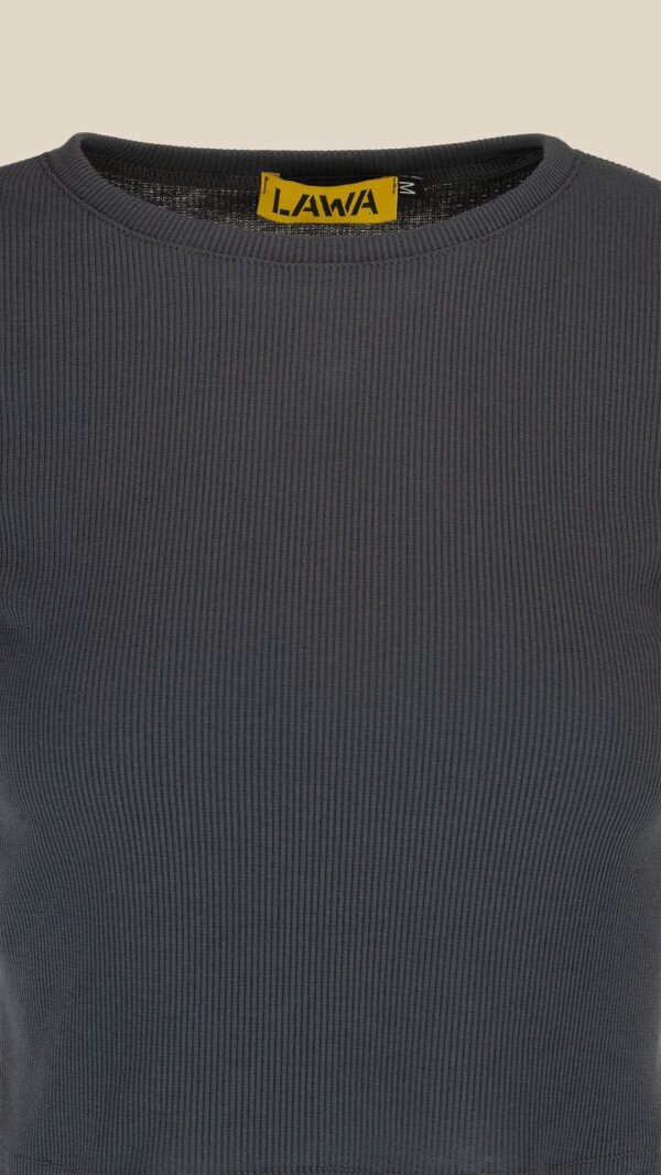 Топ однотонний жіночий LAWA WBC02309 L Графітовий shop (2000999182839)  Фото №6