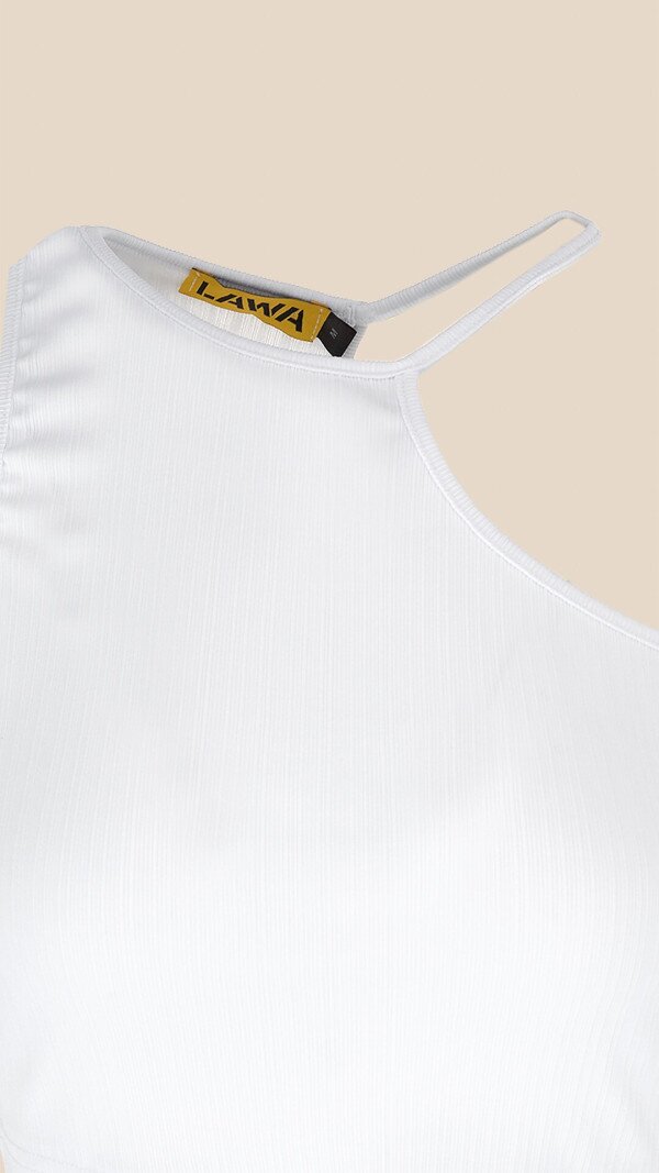 Топ однотонний жіночий LAWA WTC02442 M Білий shop (2000999216565)  Фото №6