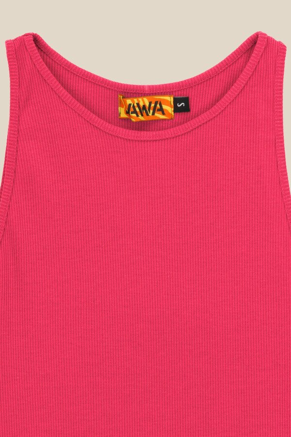 Топ однотонний жіночий LAWA WBC02310 S Малиновий shop (2000990541512)  Фото №6