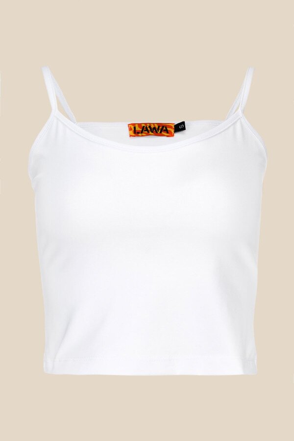 Топ однотонний жіночий LAWA WBC02381 L Білий shop (2000990514950)  Фото №5