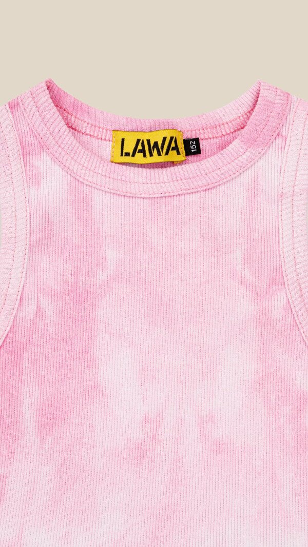 Топ з візерунком для дівчинки LAWA GBC02406 164 см Рожевий shop (2000999240898)  Фото №6