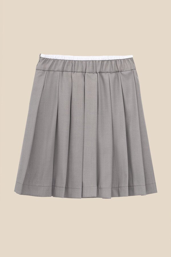Спідниця однотонна для дівчинки LAWA GTC02305 158 см Сірий shop (2000990848253)  Фото №8