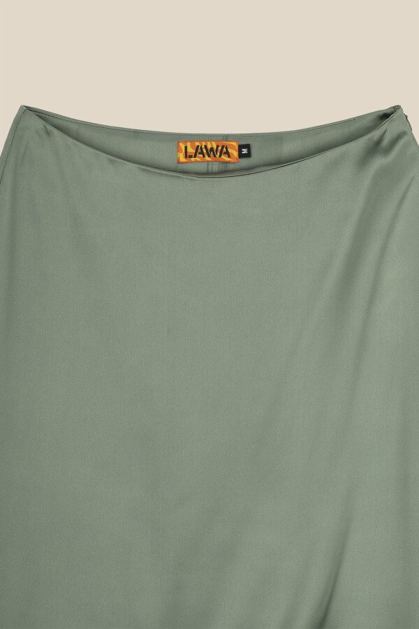 Спідниця однотонна жіноча LAWA WTC02359 M Оливковий shop (2000990485250)  Фото №7