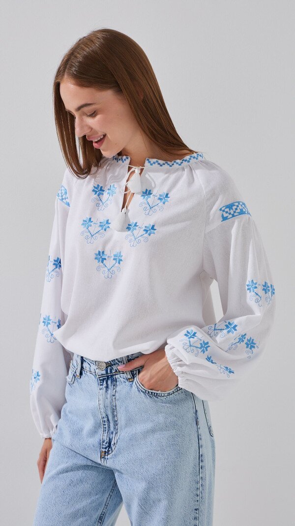 Вишиванка сорочка жіноча LAWA E-WB02322 2XL Білий shop (2000999228346)  Фото №3