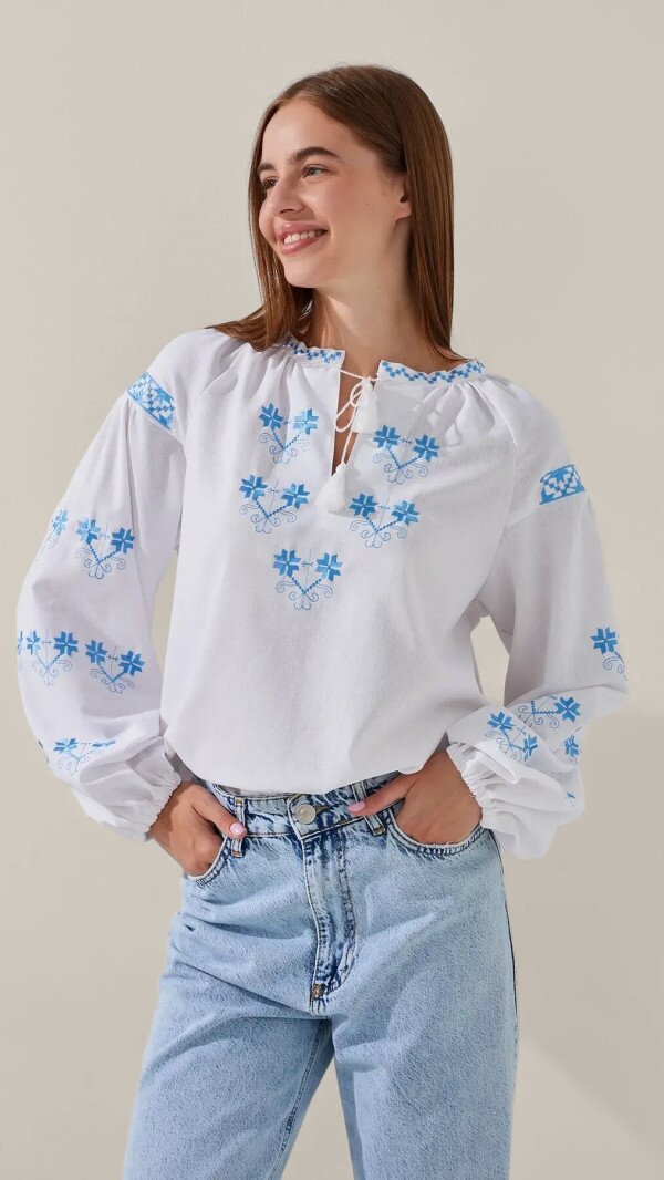Вишиванка сорочка жіноча LAWA E-WB02322 2XL Білий shop (2000999228346)  Фото №0